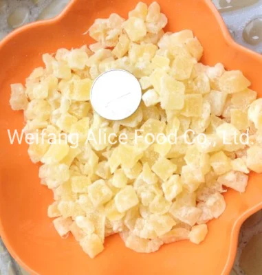 Chinese Dried Pineapple Food Ingredients Dried Pineapple Dice Preserved Pineapple